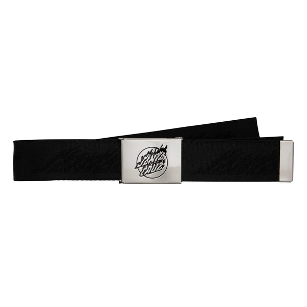 Santa Cruz Flame Dot Strip Web Unisex Belt Black