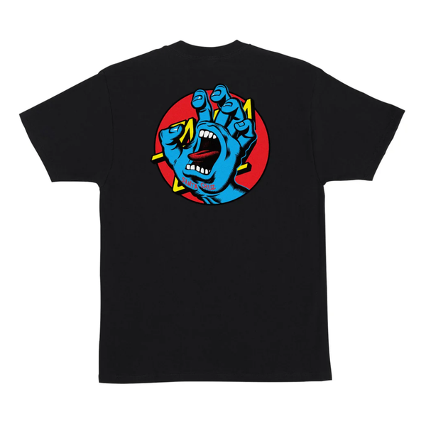 Santa Cruz Hand Dot T-Shirt Black
