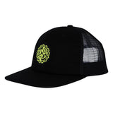 Santa Cruz Malba Crash Dot Trucker Hat Black