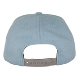 Santa Cruz Screaming Hand Snapback Hat Lt Denim