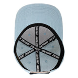 Santa Cruz Screaming Hand Snapback Hat Lt Denim