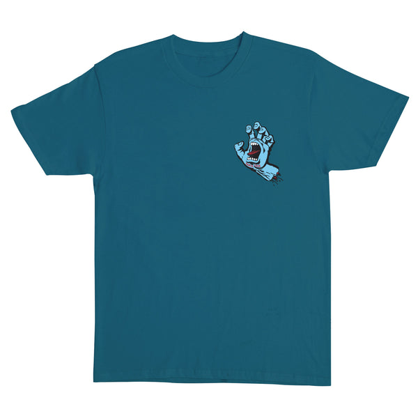 Santa Cruz Screaming Hand T-Shirt Galapagos Blue