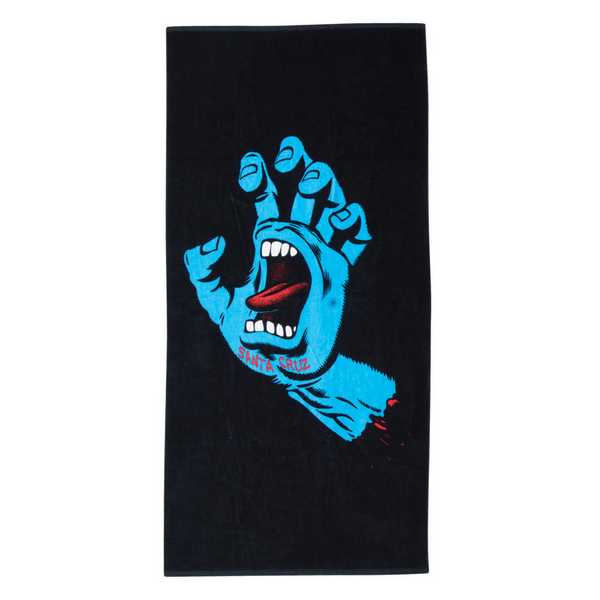 Santa Cruz Screaming Hand Towel Black
