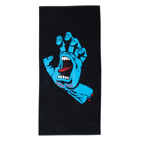 Santa Cruz Screaming Hand Towel Black