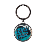 Santa Cruz Wave Dot Key Chain Dk Gunmetal