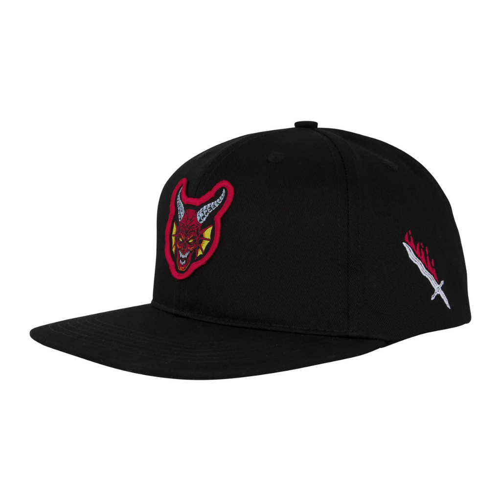 Santa Cruz x Stranger Things Hellfire Club Snapback Black – Preduce