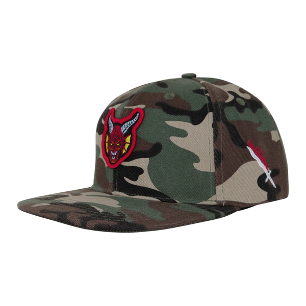 Santa Cruz x Stranger Things Hellfire Club Snapback Camo