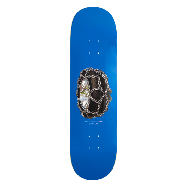 Sci-Fi Fantasy Ryan Lay Tire Chain Skateboard Deck 8.38"