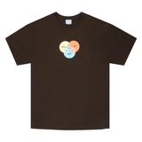 Sci-Fi Fantasy Venn Diagram T-Shirt Brown
