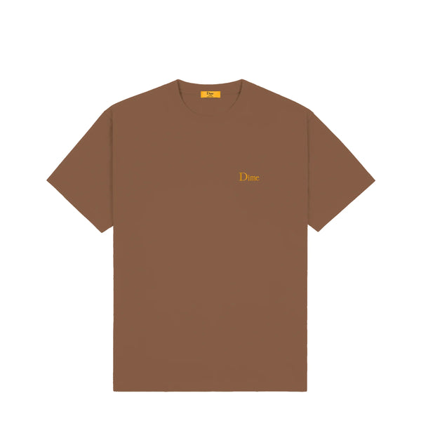 Dime Classic Small Logo T-Shirt Brown