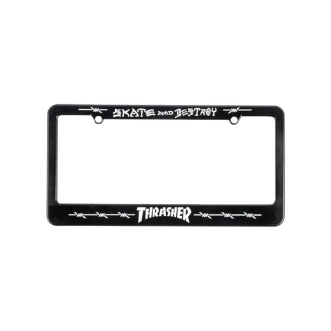 Thrasher Barbed Wire Licenes Plate