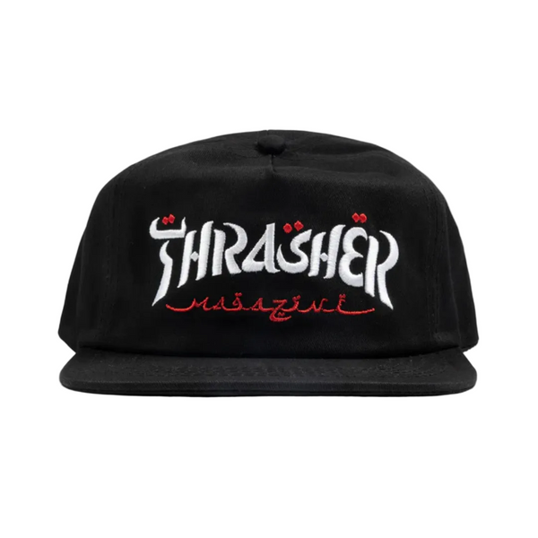 Thrasher Calligraphy Snapback Black