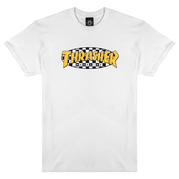 Thrasher Checkered Oval T-Shirt White