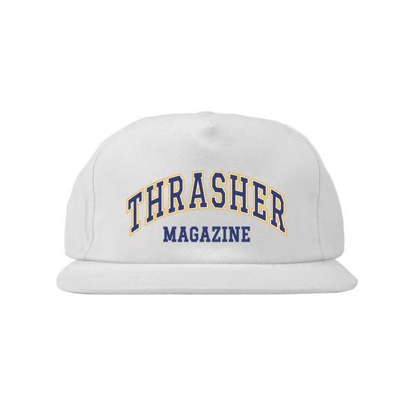 Thrasher Dropout Snapback White