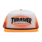 Thrasher Ellipse Mag Logo Trucker Rope Neon Orange