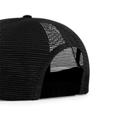 Thrasher Flame Embroidered Mesh Cap Black