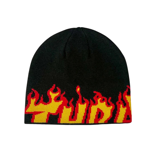 Thrasher Flame Skully Beanie Black