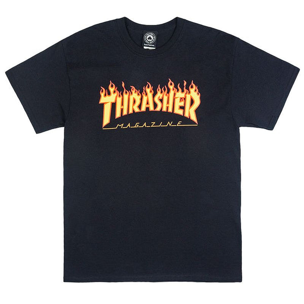Thrasher Flame T-Shirt Black