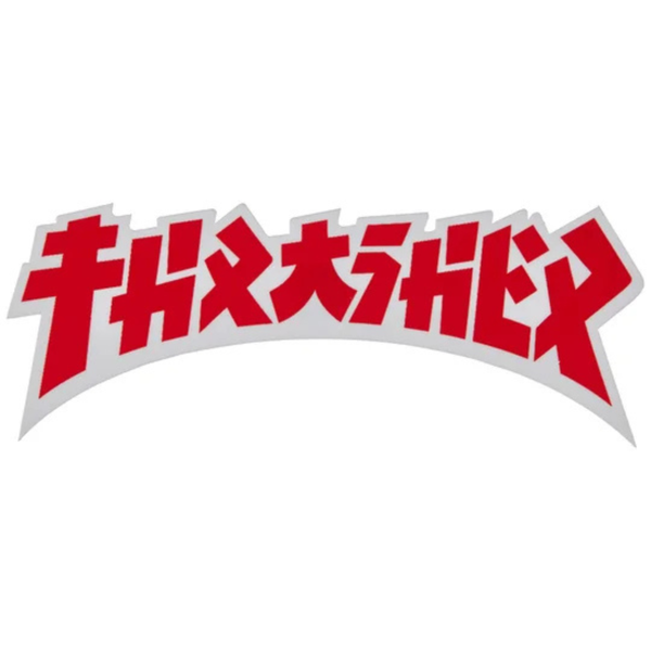 Thrasher Godzilla Die Cut Sticker White