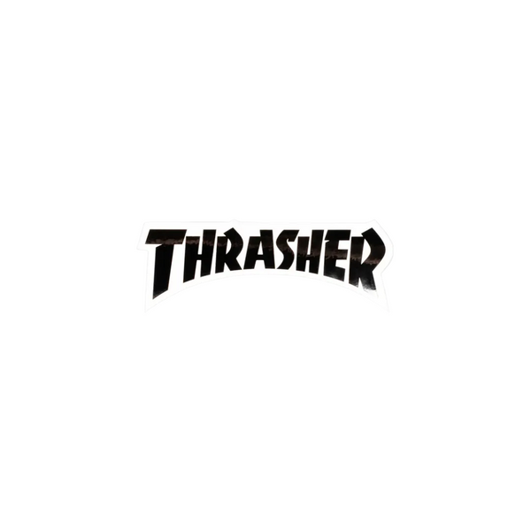 Thrasher Logo Die Cut Sticker Black