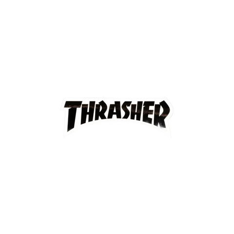 Thrasher Logo Die Cut Sticker Black
