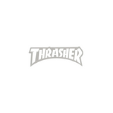 Thrasher Logo Die Cut Sticker White