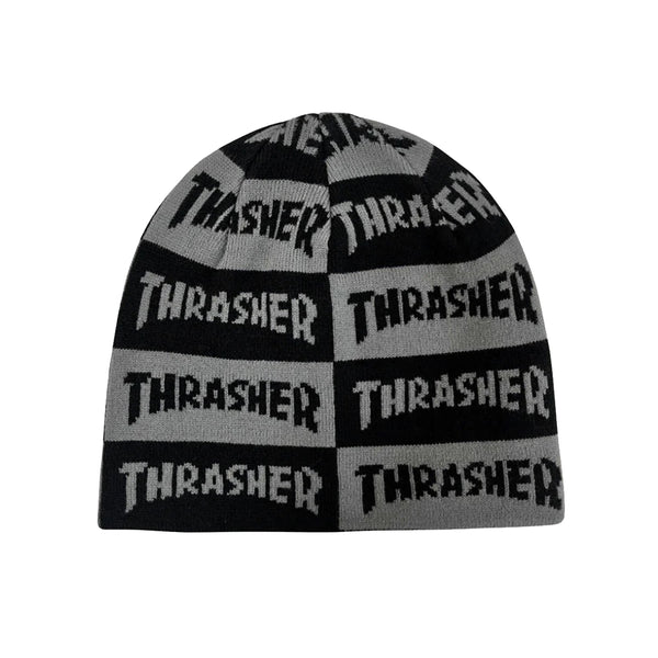 Thrasher Mag Checkered Skully Beanie
