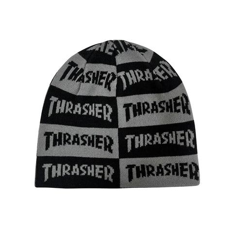 Thrasher Mag Checkered Skully Beanie