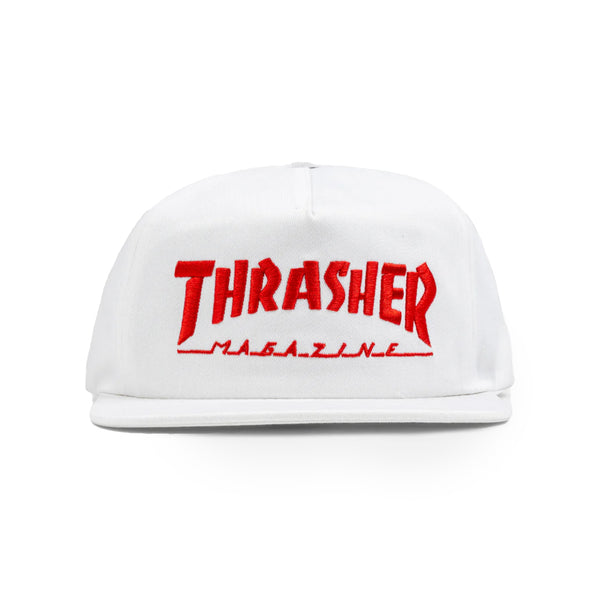 Thrasher Mag Logo Snapback White/Red