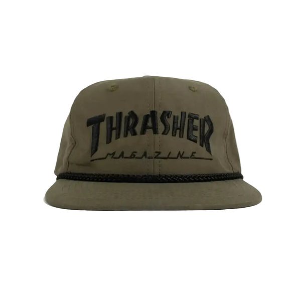 Thrasher Rope Snapback Olive/Black
