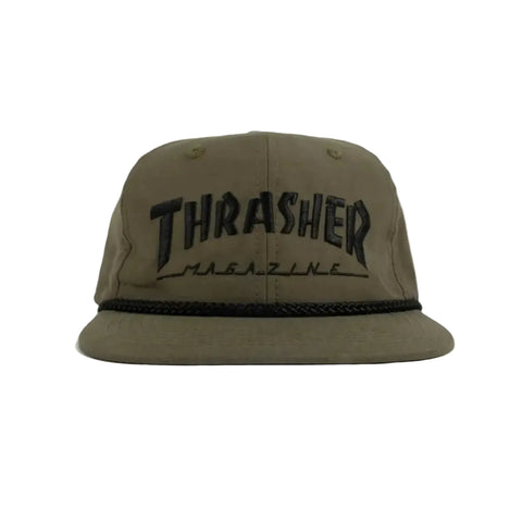 Thrasher Rope Snapback Olive/Black