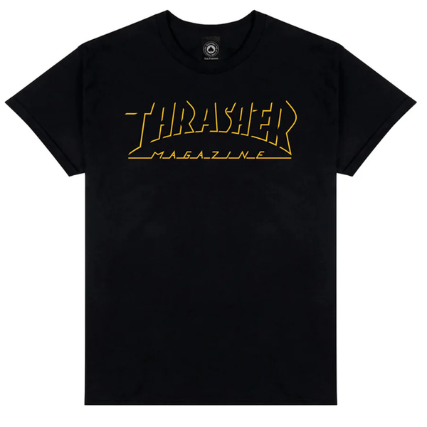 Thrasher Shadow Mag Logo T-Shirt Black