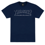 Thrasher Shadow Mag Logo T-Shirt Navy