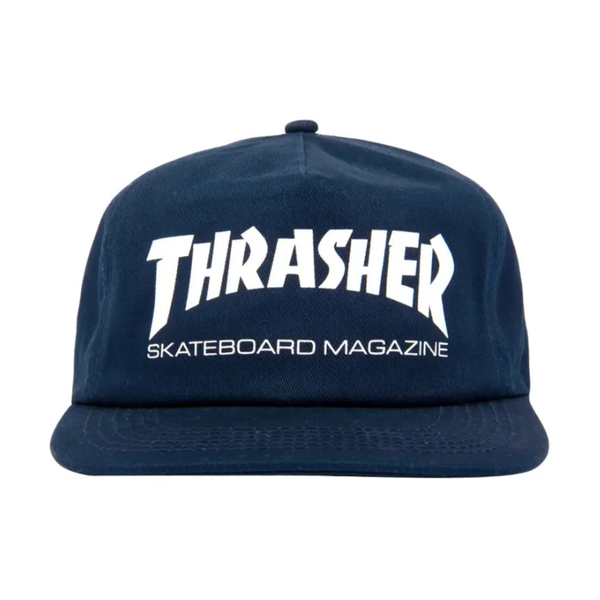 Thrasher Skate Mag Snapback Navy/White