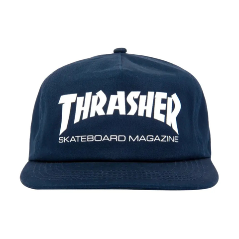 Thrasher Skate Mag Snapback Navy/White