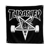 Thrasher Skategoat Banner Black.