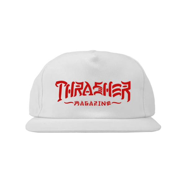Thrasher Thrash & Destroy Snapback White