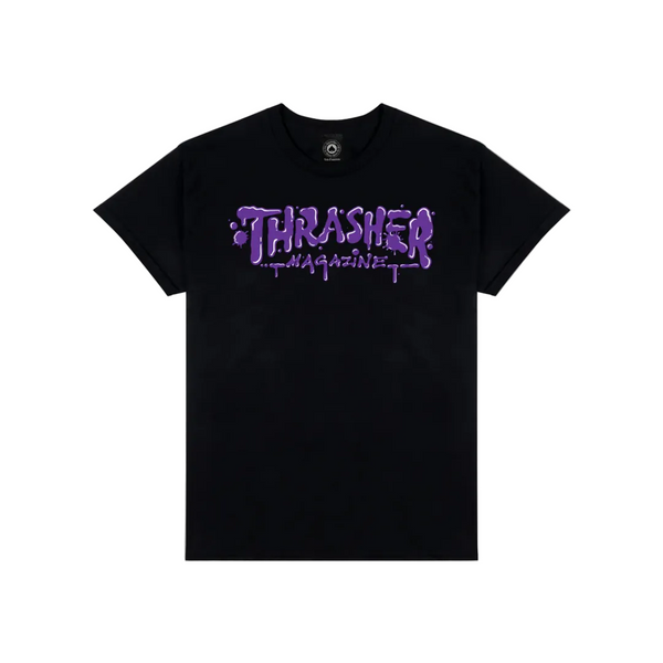Thrasher Wet Paint T-Shirt Black