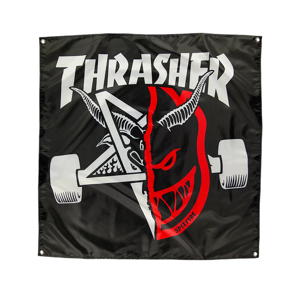 Thrasher x Spitfire Banner Black