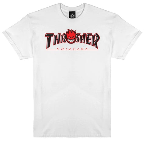 Thrasher x Spitfire Big Head Outline T-Shirt White