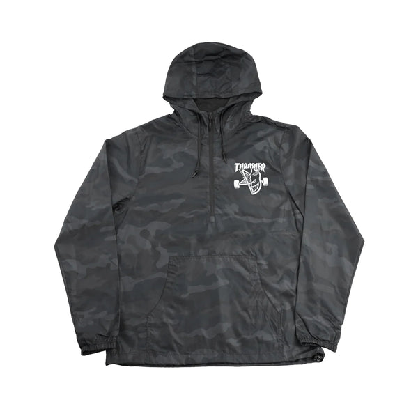 Thrasher x Spitfire Thrash & Burn Anorak Jacket Black Camo