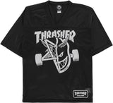 Thrasher x Spitfire Thrash & Burn Replica Football Jersey Black