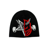 Thrasher x Spitfire Thrash & Burn Skully Beanie Black