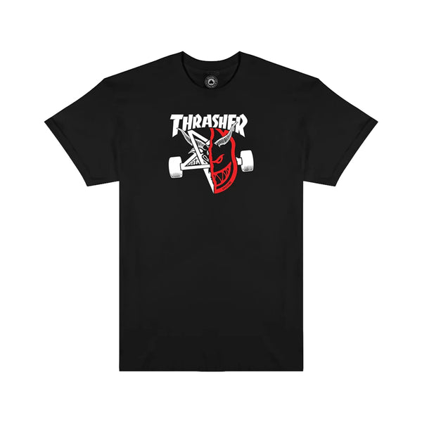 Thrasher x Spitfire Thrash & Burn T-Shirt Black