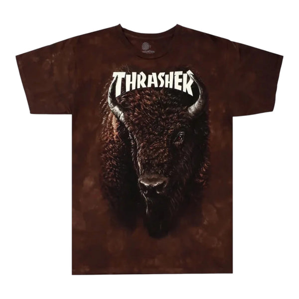Thrasher x The Mountain Bison T-Shirt Brown