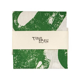 Timescan Haniwa Tenugui Japanese Towel Green