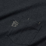 Victoria Double Pocket Long Sleeve T-Shirt Charcoal