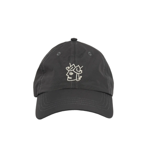 Victoria Nylon QH Logo Cap Charcoal