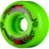 Powell Peralta Dragon Formula Green 93a Skateboard Wheels 52mm x 31mm