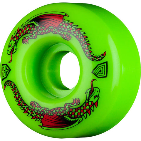 Powell Peralta Dragon Formula Green 93a Skateboard Wheels 52mm x 31mm
